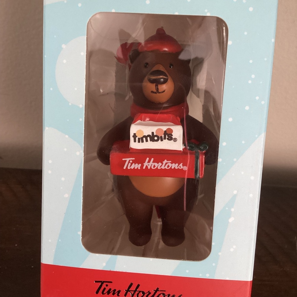 Tim Hortons Coffee Brown Bear Christmas Tree Ornament Decoration Canada - Picture 7 of 8